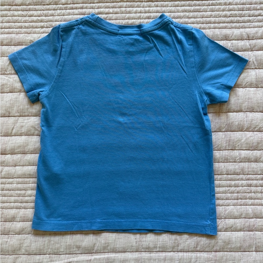 Burberry Boys Graphic T-Shirt Size 4 Blue Short Sleeve - Picture 2 of 5